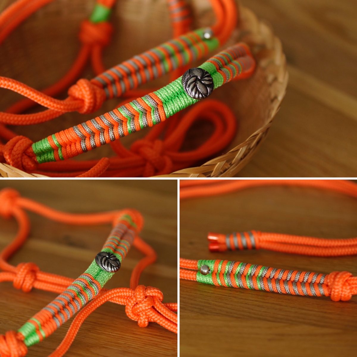 Knotenhalfter orange