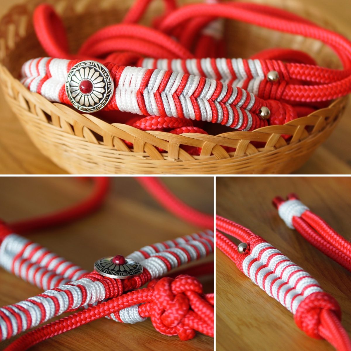 Knotenhalfter rot