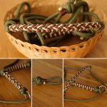 Knotenhalfter mit Ring olive